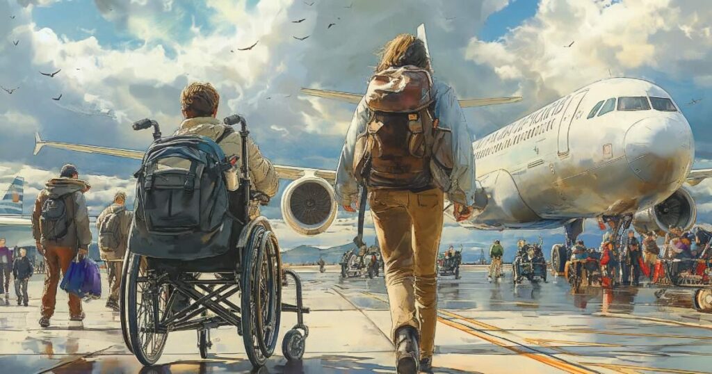 Viajar en avión con enfermedad y discapacidad
